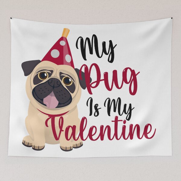 Item preview, My Pug Is My Valentine designed and sold by pugmilk.