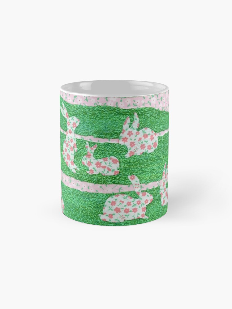 Alternate view of Bunnies in the Clover Mug