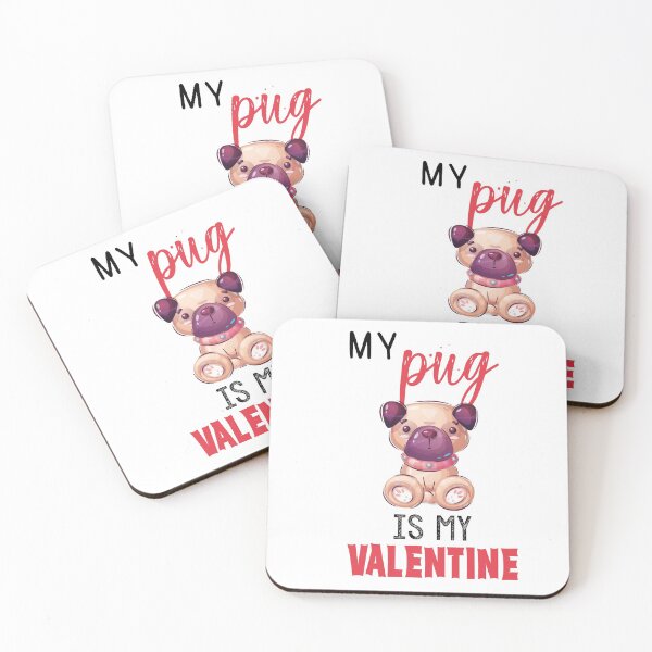 Item preview, My Pug Is My Valentine designed and sold by Heddar Badreddine.