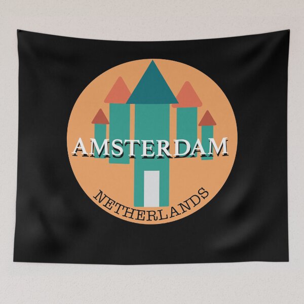 Item preview, Circular Amsterdam Netherlands Sticker designed and sold by mayankdozdesign.