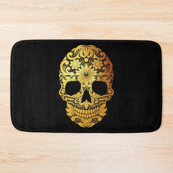 Item preview, Gold Death Skull designed and sold by LaBeauteEtMoi.