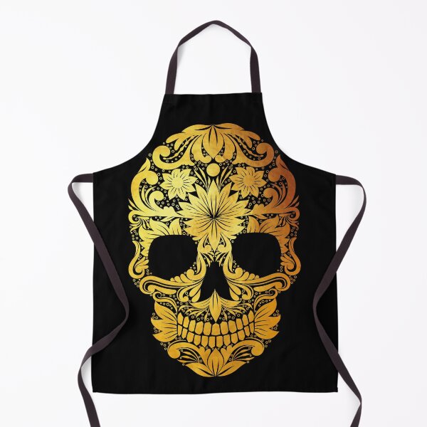 Item preview, Gold Death Skull designed and sold by LaBeauteEtMoi.
