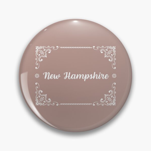 Item preview, New Hampshire - Monogram Boho Style (Pastel Pink) designed and sold by CityCollection.