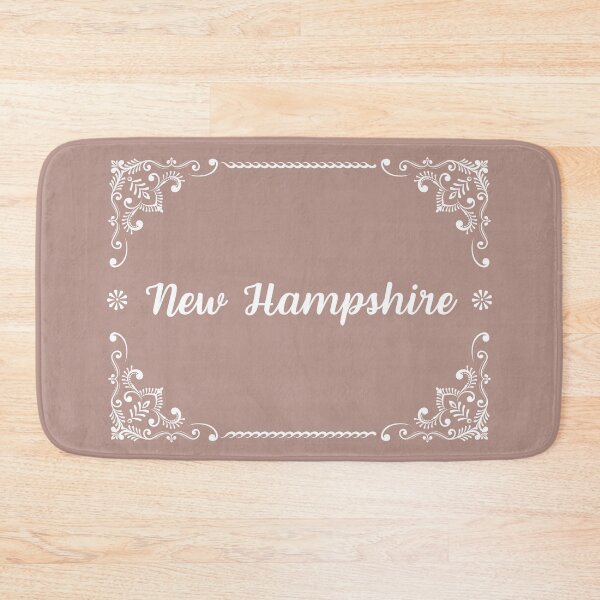 Item preview, New Hampshire - Monogram Boho Style (Pastel Pink) designed and sold by CityCollection.