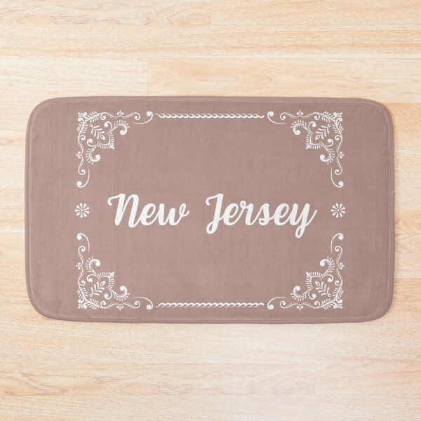Item preview, New Jersey - Monogram Boho Style (Pastel Pink) designed and sold by CityCollection.