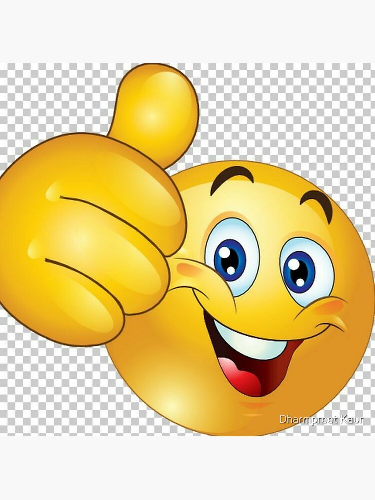 Thumb signal smiley emoji | Poster