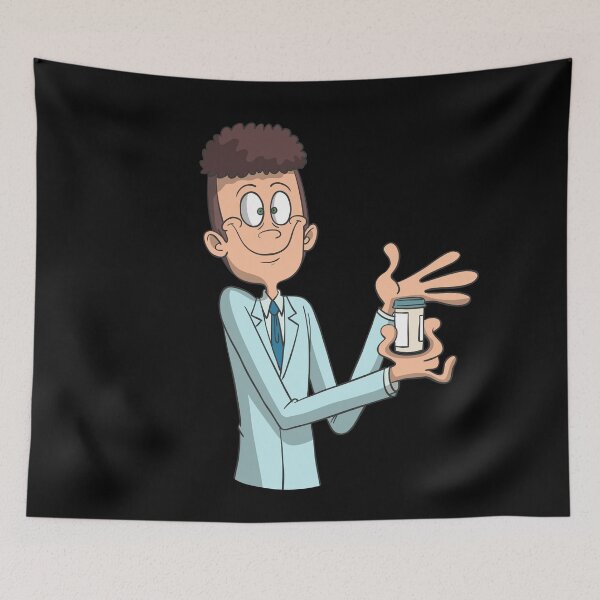 Item preview, pharmacist showing a drug designed and sold by Monkey Ful.