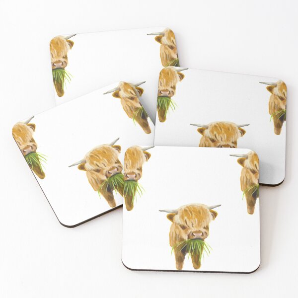 Item preview, Baby Highland Cow - Coo - Watercolour Prints designed and sold by smeuran.