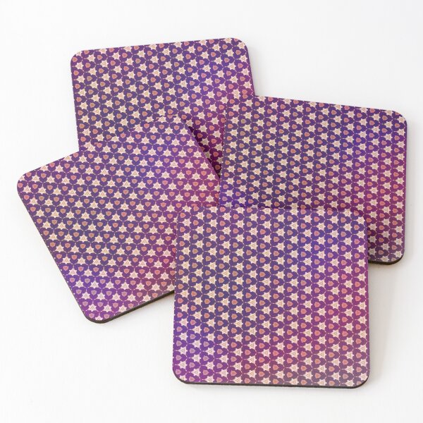 Item preview, Purple and white floral pattern designed and sold by Zone-Graphics.