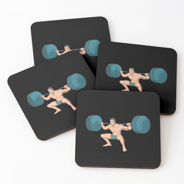 Item preview, Barbell squats weightlifting designed and sold by Monkey Ful.