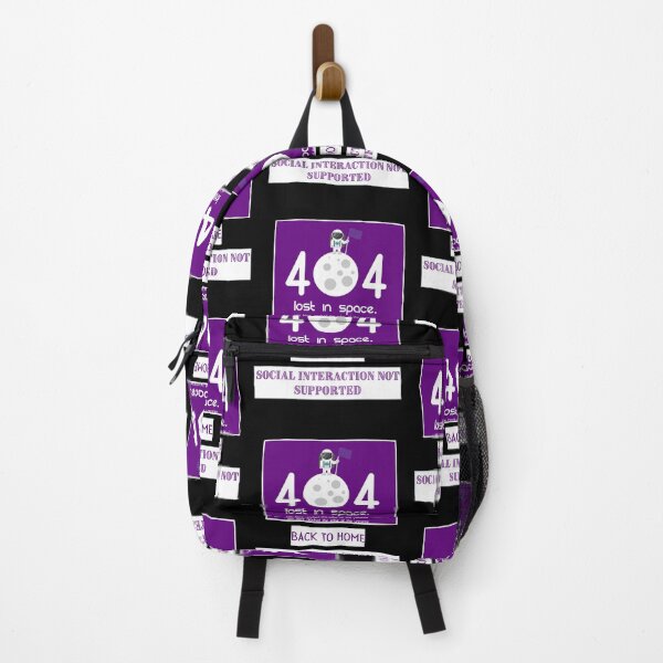 Item preview,  Social interaction not supported purple flag 404 end of universe go home,sticker designed and sold by amy greaves.