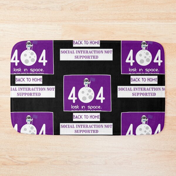 Item preview,  Social interaction not supported purple flag 404 end of universe go home,sticker designed and sold by amy greaves.