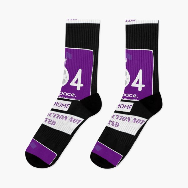 Item preview,  Social interaction not supported purple flag 404 end of universe go home,sticker designed and sold by amy greaves.