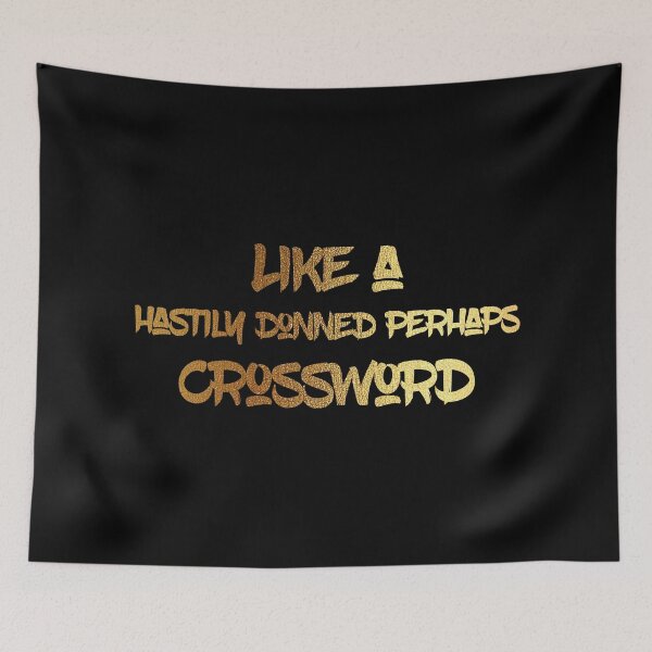 Item preview, Like a hastily donned perhaps crossword designed and sold by VintagePrada.