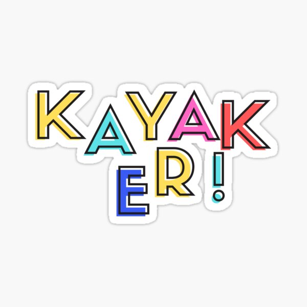 Kayak Colors! Sticker
