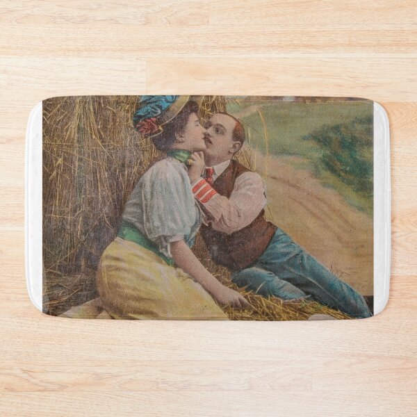Item preview, Vintage romance in haystack designed and sold by Photopat.