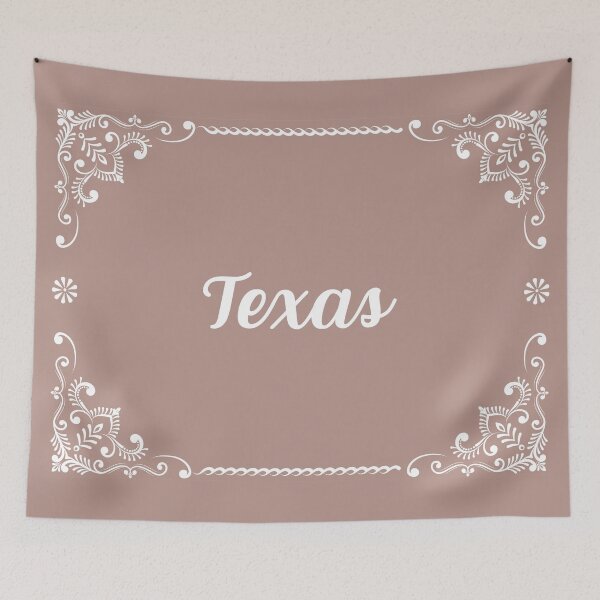 Item preview, Texas - Monogram Boho Style (Pastel Pink) designed and sold by CityCollection.