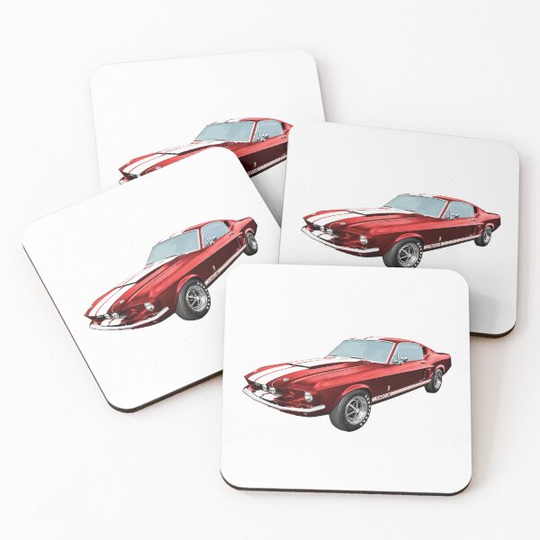 Item preview, Candy Apple Red Ford Mustang GT500 designed and sold by blackwolfpixels.