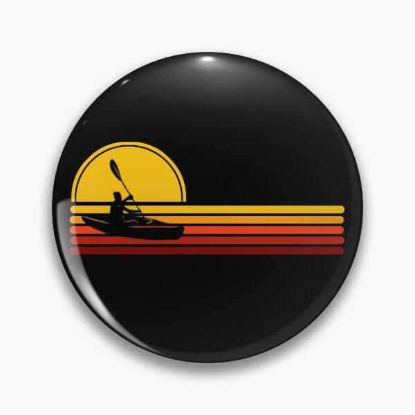 Item preview, Woman Kayaker - Yellow Sunset Stripes designed and sold by HeatherPore.