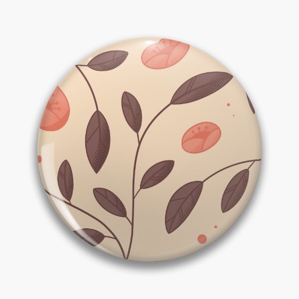 Item preview, Rose pattern with borwn creative leaves designed and sold by truffleivy.