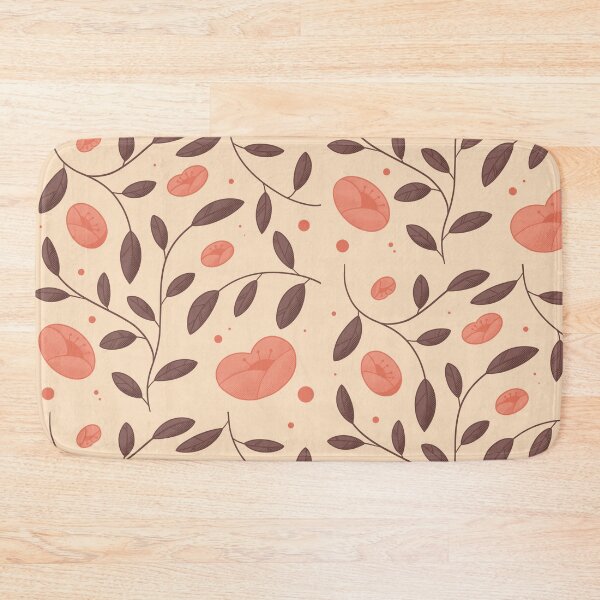 Item preview, Rose pattern with borwn creative leaves designed and sold by truffleivy.
