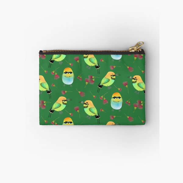 Item preview, Rainbow Bee Eater Bird - Cute Green and Yellow Bird Illustration Pattern  designed and sold by TheRainbowRoom.