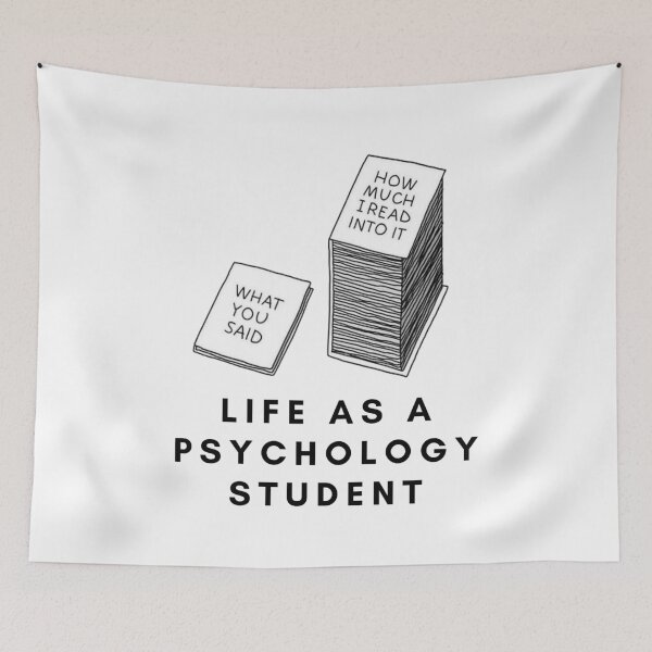 Item preview, Life as a Psychology Student - Psychology Design designed and sold by Psychologist's Inventory.