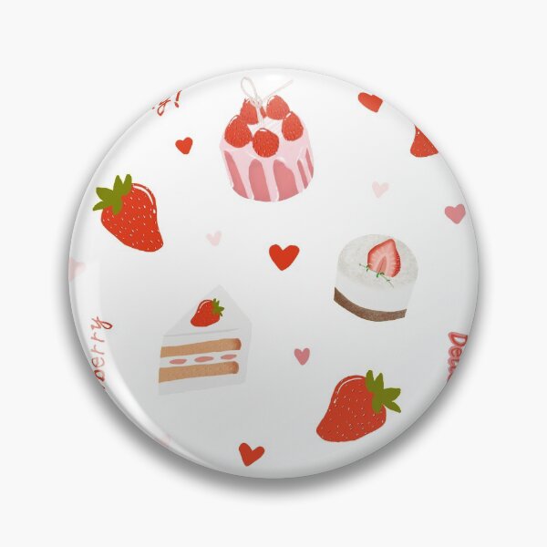 Item preview, Strawberry Cake Stickers designed and sold by Zezeye.
