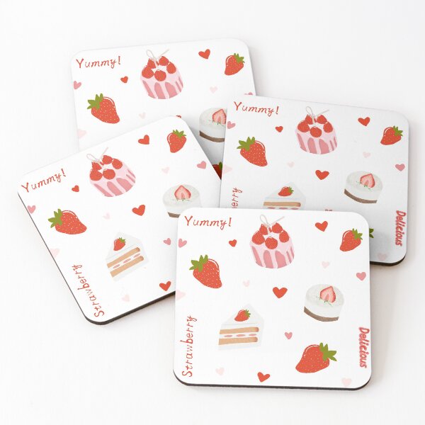 Item preview, Strawberry Cake Stickers designed and sold by Zezeye.