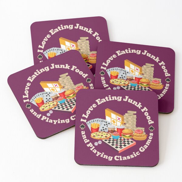 Item preview, I Love Eating Junk Food and Playing Classic Games designed and sold by VBeesTees.