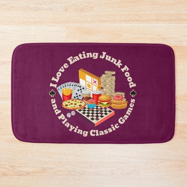 Item preview, I Love Eating Junk Food and Playing Classic Games designed and sold by VBeesTees.