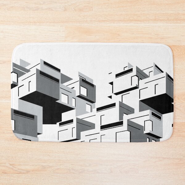 Item preview, Habitat 67 Black and White Print, Montreal, Canada Print, Brutalist, Brutalism, Architecture designed and sold by sketchingarchi.