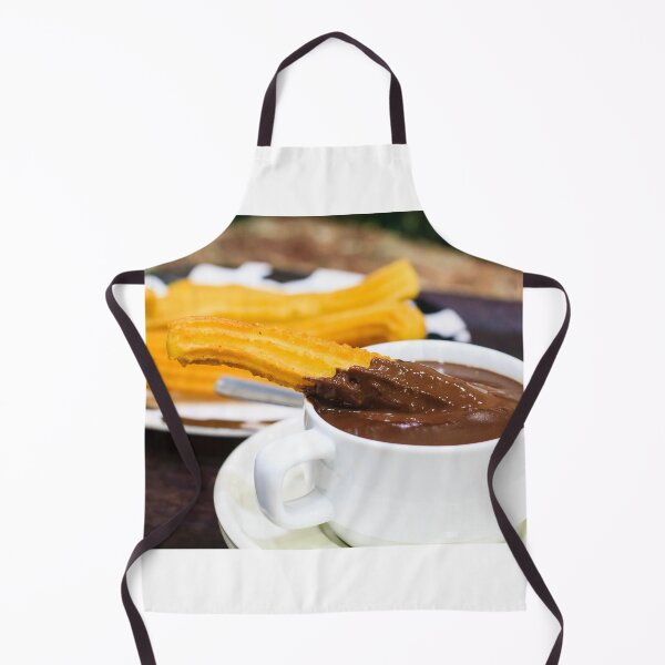 Item preview, Churros and hot chocolate in Spanish cafe designed and sold by Rrrainbow.