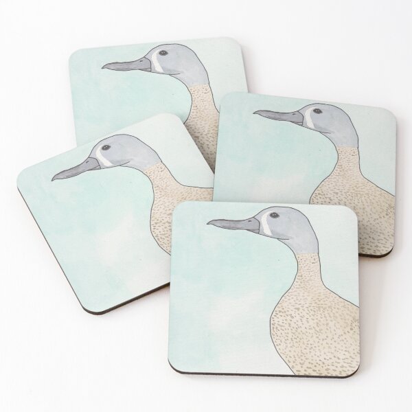 Item preview, blue-winged teal duck watercolor art designed and sold by TheWaterBirds.