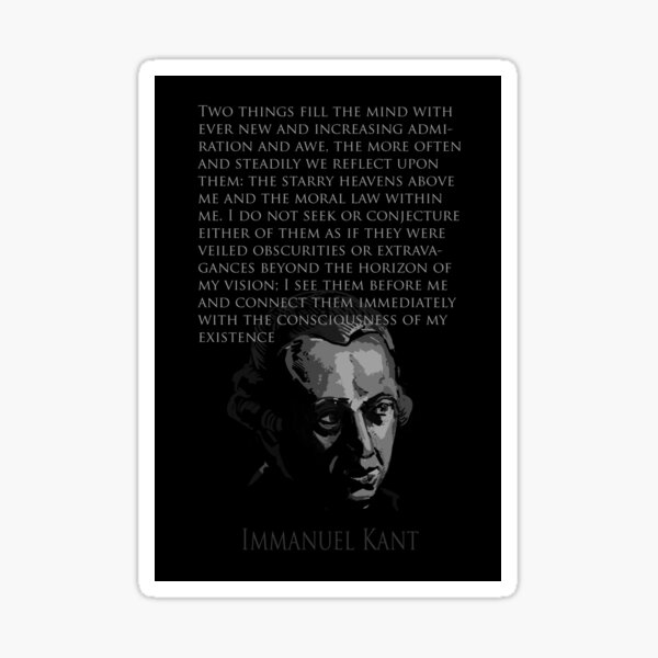 Immanuel Kant Sticker