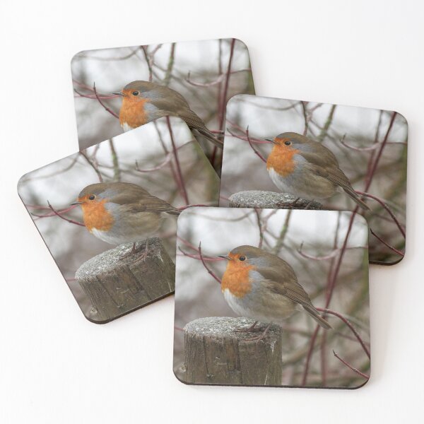 Item preview, European Robin on a wooden stump designed and sold by Philip Butler.
