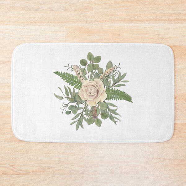 Item preview, Green Bouquet with Rose and Feathers designed and sold by Pavnud.