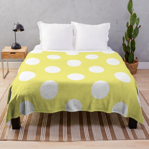 Item preview, Large WHITE and YELLOW POLKA DOTS designed and sold by RachelMacht.