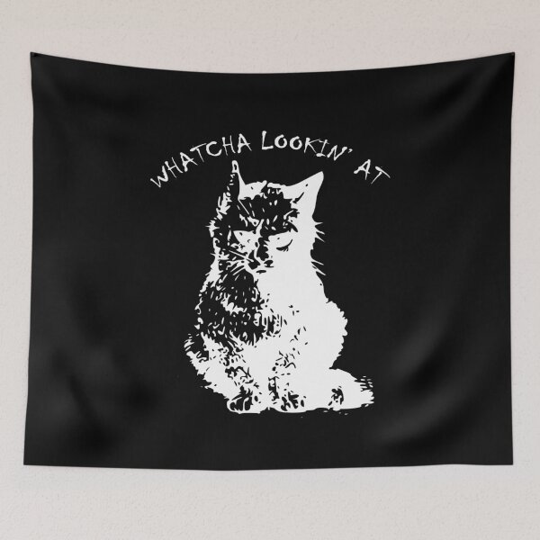 Item preview, Scary White Cat designed and sold by Zilch-o.