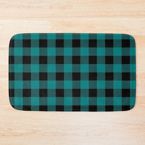 Item preview, Teal and Black Buffalo Plaid designed and sold by Zurickdesigns.