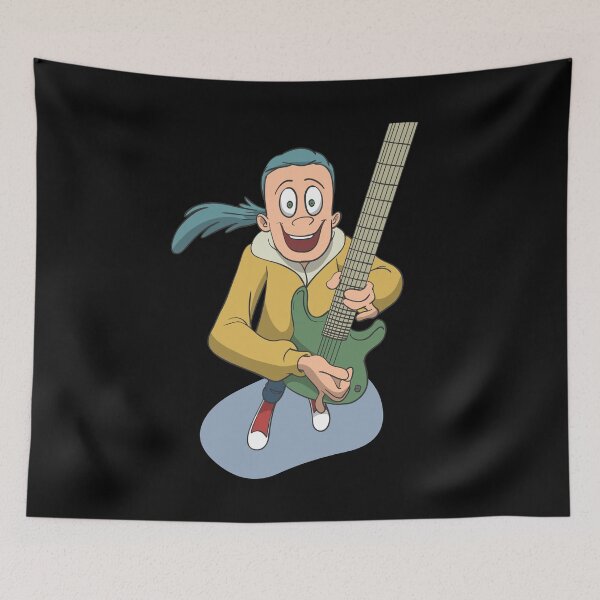 Item preview, Rock guitar player with electric designed and sold by Monkey Ful.