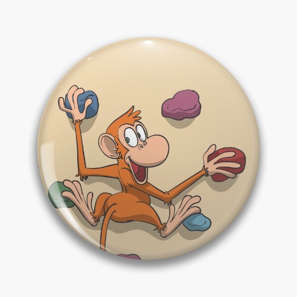 Item preview, Monkey climbing the boulder wall designed and sold by Monkey Ful.