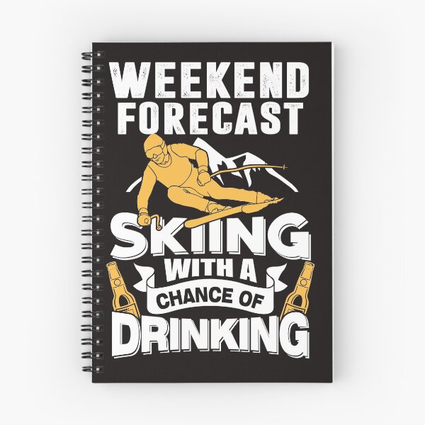 Item preview, Funny Weekend Forecast skiing with a chance of Drinking Shirts classic gift designed and sold by malek24.
