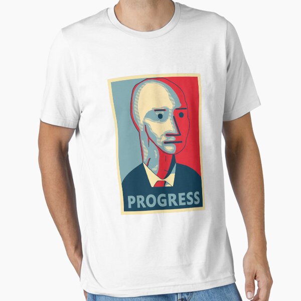 Vista previa del artículo con la obra «Retrato de progreso del NPC», diseñado y vendido por denisseinfeld.