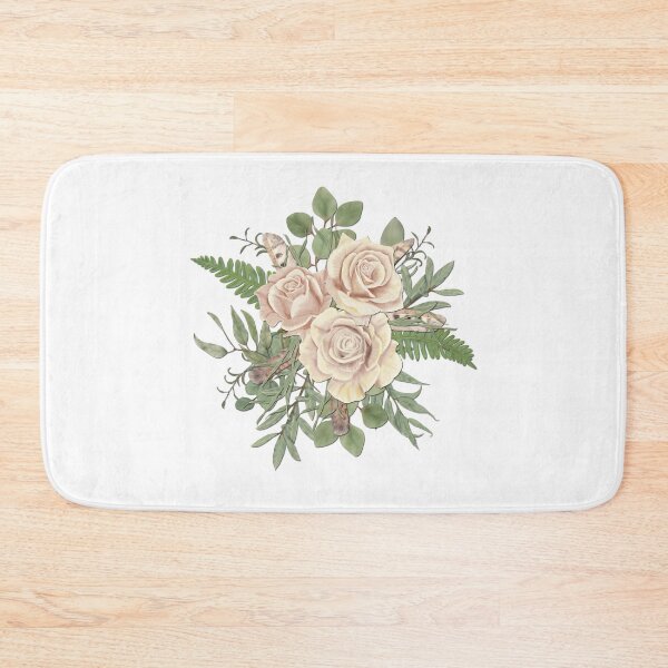 Item preview, Green Bouquet with Roses and Feathers designed and sold by Pavnud.