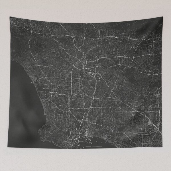 Item preview, Silver Los Angeles City Map designed and sold by Alo.