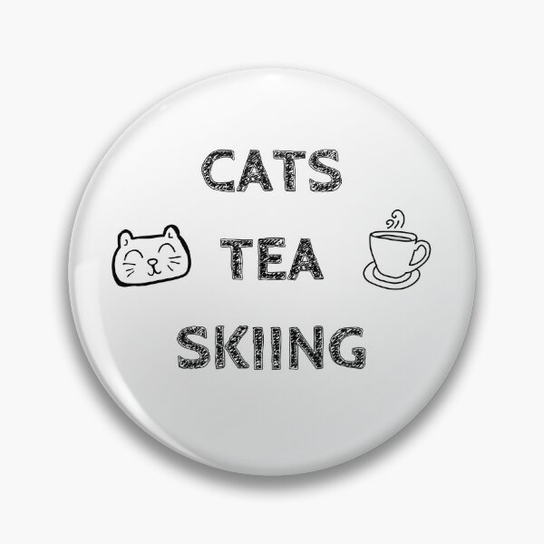 Item preview, Cats. Tea. Skiing designed and sold by TheGreenGoat.