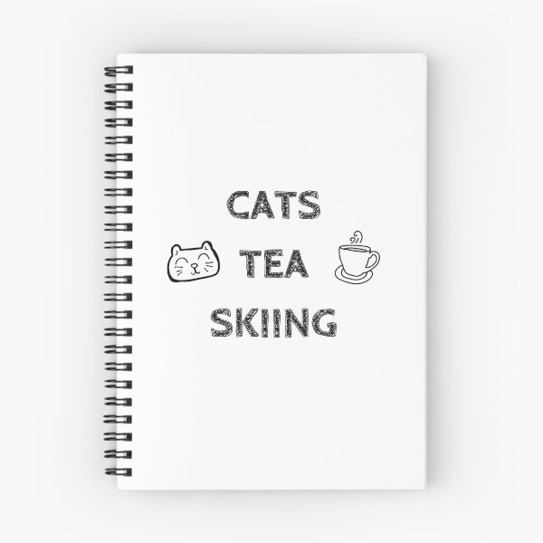 Item preview, Cats. Tea. Skiing designed and sold by TheGreenGoat.