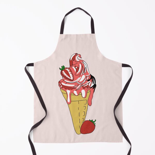 Item preview, "Summery Bliss: Savor the Sweetness with Our Irresistible Strawberry Ice Cream Delight!" designed and sold by Avaaxa.