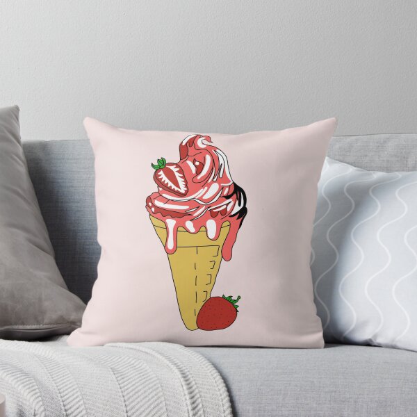 Item preview, "Summery Bliss: Savor the Sweetness with Our Irresistible Strawberry Ice Cream Delight!" designed and sold by Avaaxa.